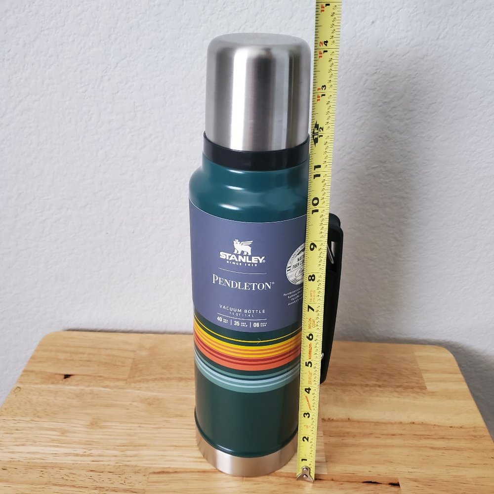 Pendleton Stanley Vacuum Bottle Green 1.5 QT New - Picture 5 of 6